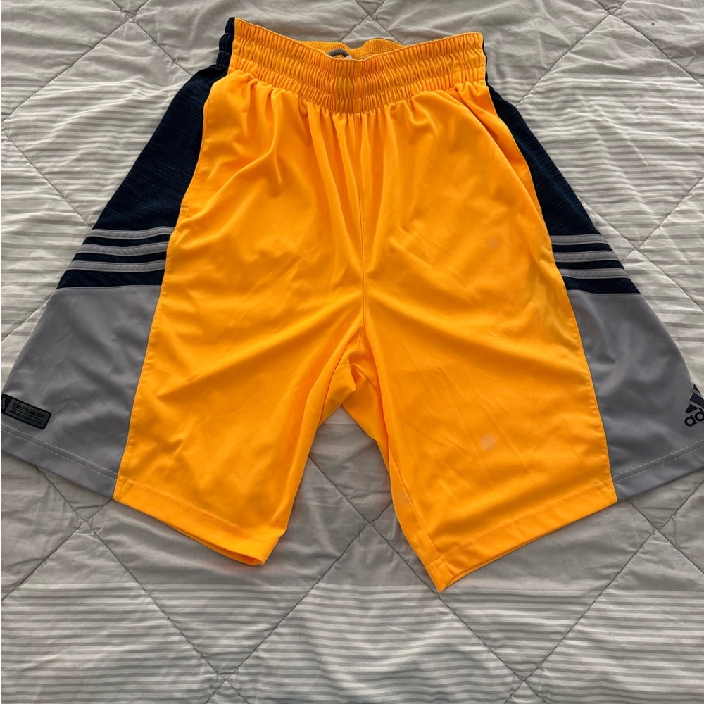 Adidas Men's Athletic Shorts in Yellow and Black